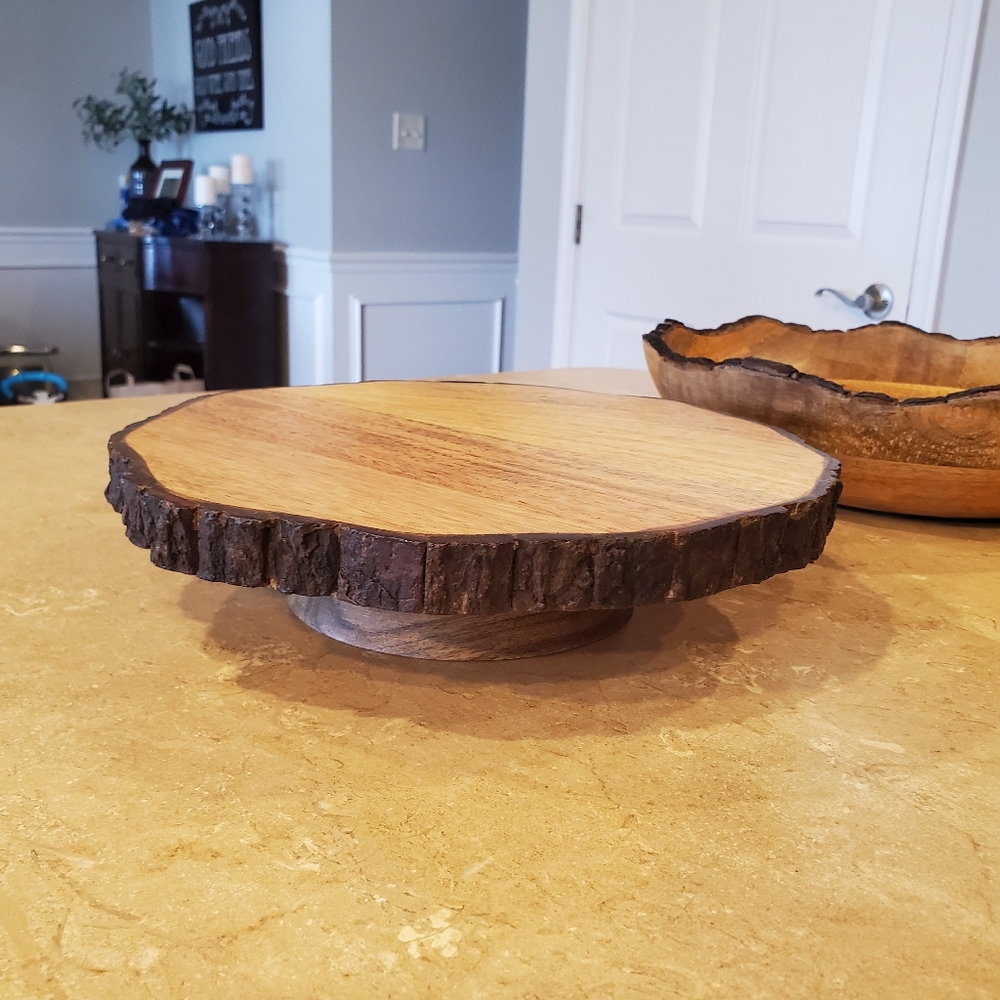 Pier 1 Dakota live wood edge stand